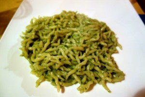 Pasta with Pesto by Flickr User Pelican