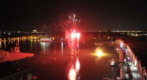 Fireworks at Venice Arsenal