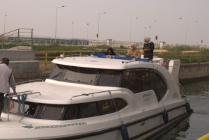 Houseboat on the river Po