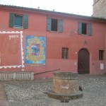 square and painted wall