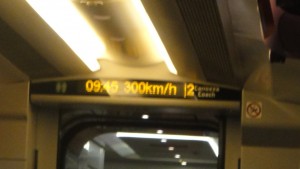 High speed train to Milan