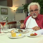 Patrizio eating at Restaurant Selvatico, Rivanazzano Terme