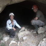 Roxana and Marco inside the cave