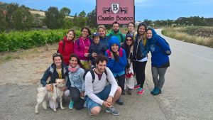 Part of the group at Casale Bosco