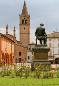 Busseto Piazza Verdi, by Flickr User Renaud Camus