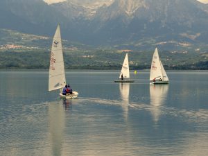 Go sailing on the lake Santa Croce