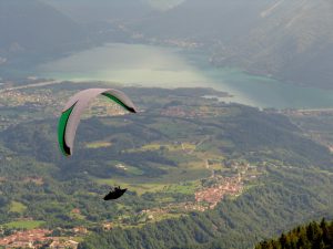 Paragliding on Santa Croce valley