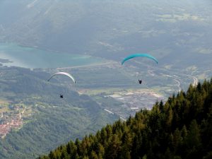 Paragliding on Santa Croce valley