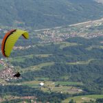 Paragliding on Santa Croce valley