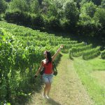 Roxana in the vineyards