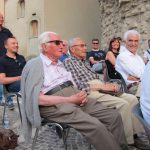 Giuseppe (far left) at the poetry event