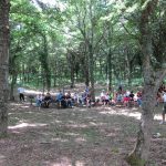 People gather in Monte Cornacchia for a music concert