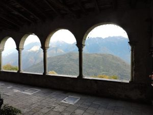 Caspano - the view from the porch of the church