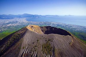 Vesuvius volcano crater