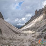 Going down from the "Forcella del Sasso Lungo"