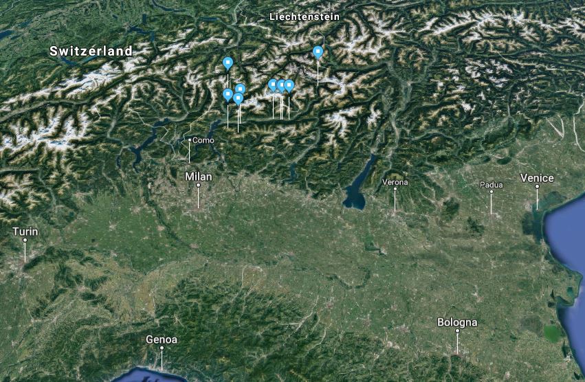 Map Valtellina Slow Tour
