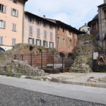 Pavia, Piazza del Duomo - the remains of the ancient twin churches