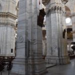 Duomo di Pavia - the interior of the chuch is all white marble