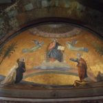 Basilica di San Pietro Cielo d’Oro - above the front altar - ceiling mosaic