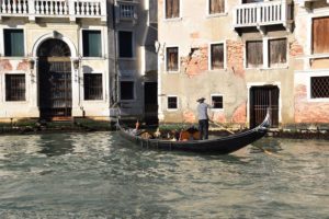 Venice, a gondola