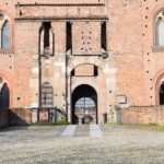 Pavia, Castello Visconteo - an interior courtyard