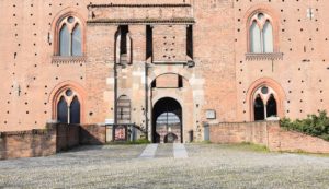 Pavia, Castello Visconteo - an interior courtyard