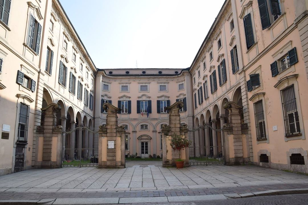Pavia, Università degli Studi di Pavia - courtyard of some of the university buildings.