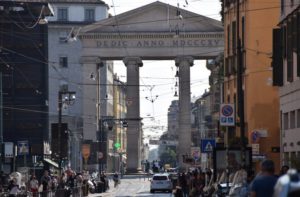 Porta Ticense, constructed originally in the 16th century and rebuilt in 1802