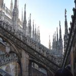 Duomo roof spires seen from the first terrace