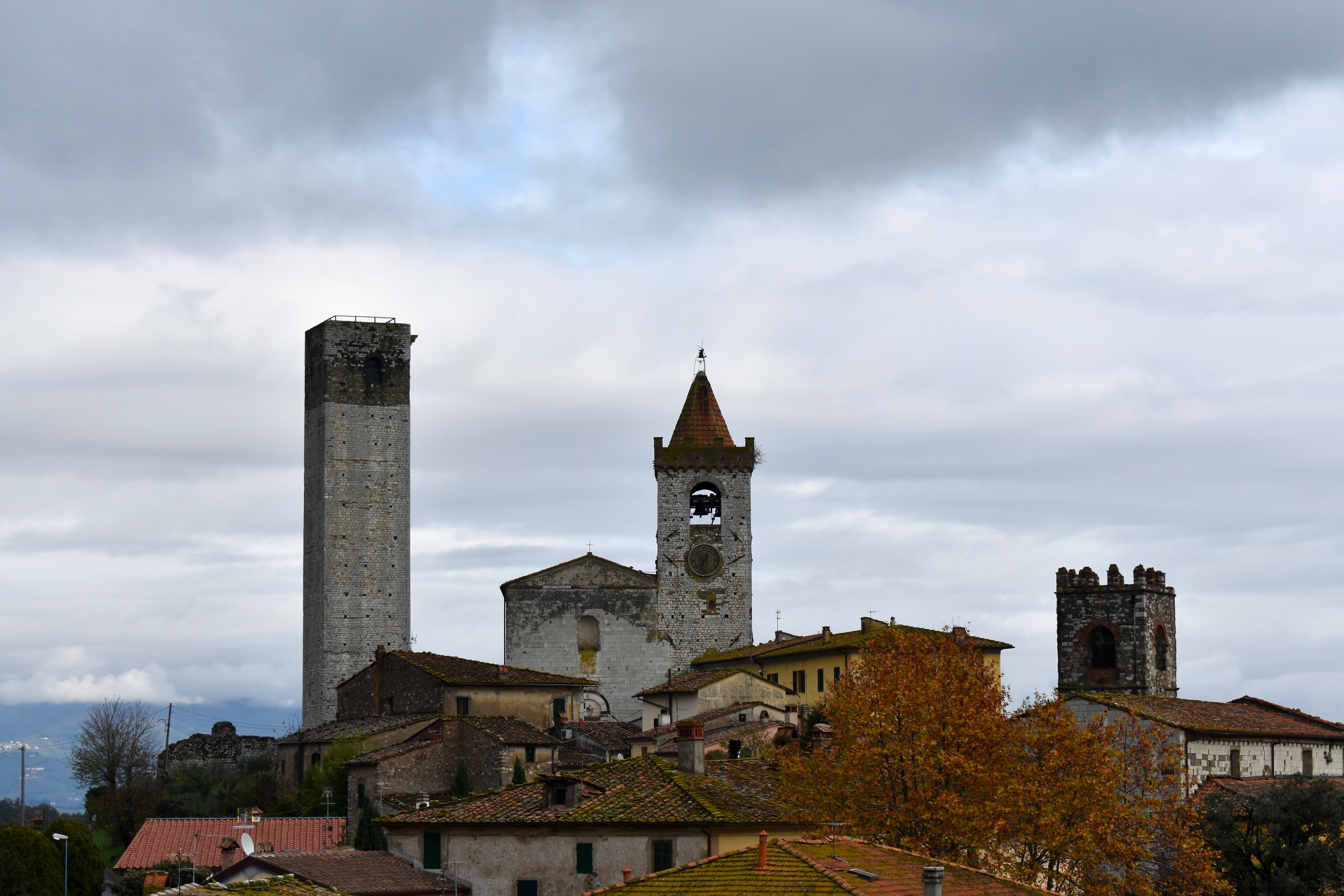 Serravalle Pistoiese, the village saw from the tower