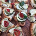 Bruschette with zucchini