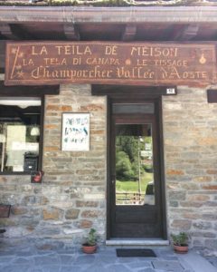 Hemp shop by the group running the Eco Museum, at Chardonnay