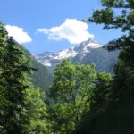 View walking from Crest de Sous to a small village