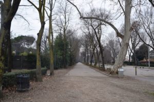 Parco Cascine - the entrance walking north from the Ponte Alla Carraia