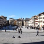 Piazza Santa Croce - the view of the square from the steps of the Basilica