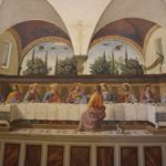 Museo Nazionale di San Marco - The Last Supper painted in 1482 by Domenico Ghirlandaio (1449-1494). The old refectory is now the gift shop and bookstore