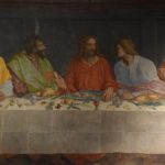 Chiesa di Santa Maria della Carmine - Detail of the Last Supper painted in 1582 by Alessandro Allori (1535-1607)