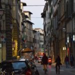 A typical Florentine street at dusk!