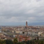 View of Florence from the courtyard of Chiesa di San Miniato al Monte