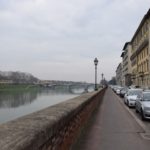 Walking along the Arno River to the Parco Cascine in February! One passes the US Embassy on the way!