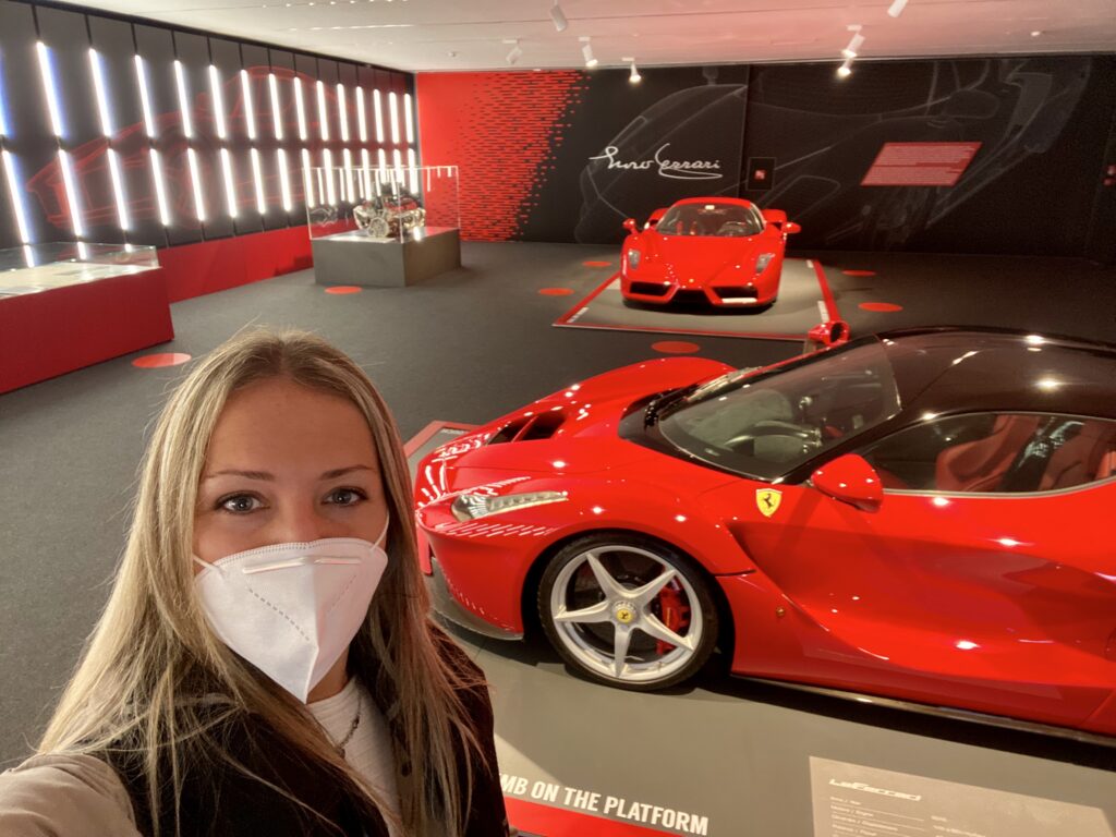 Sabina at Ferrari Museum