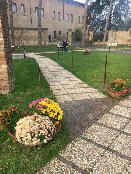 San Vitale Basilica Detail of the accessible path, Entrance ramp