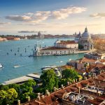 Panoramic aerial view of Venice