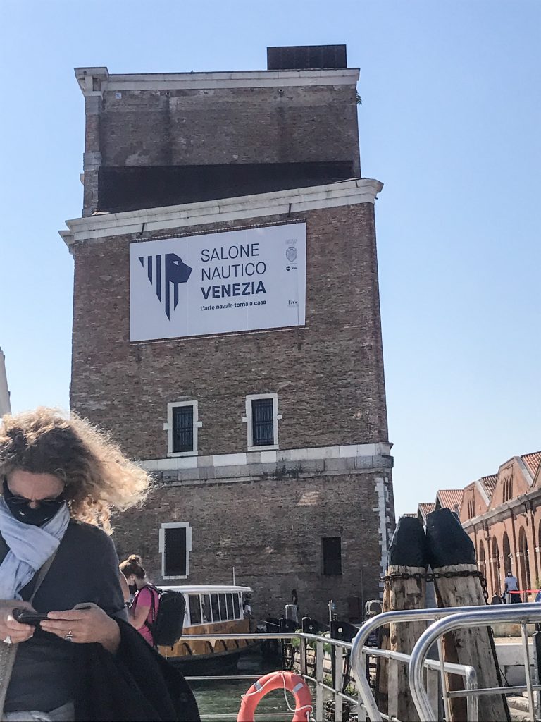 Leaving the Arsenal by Vaporetto to return to railway station Venice Santa Lucia