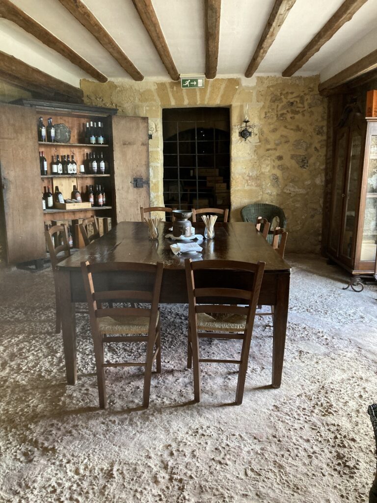 Wine cellar where wine-tasking takes place
